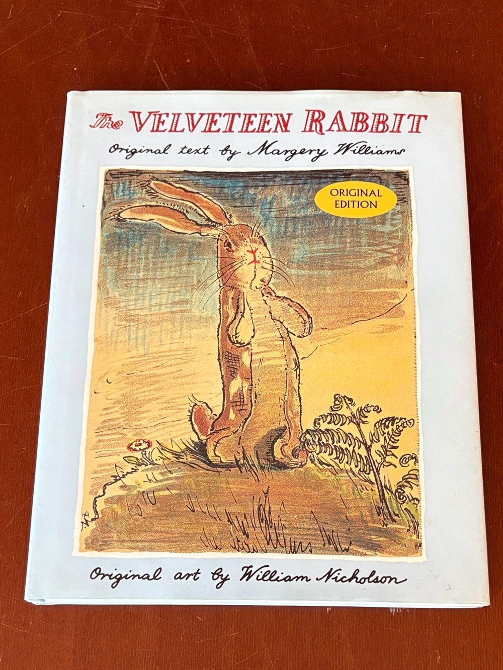 The Velveteen Rabbit Hardcover Book - White Cover with Illustrated Rabbit